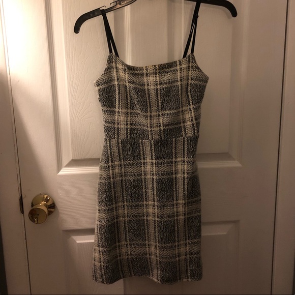 Uo Cher Plaid Straight-neck Mini Dress - Picture 2 of 2